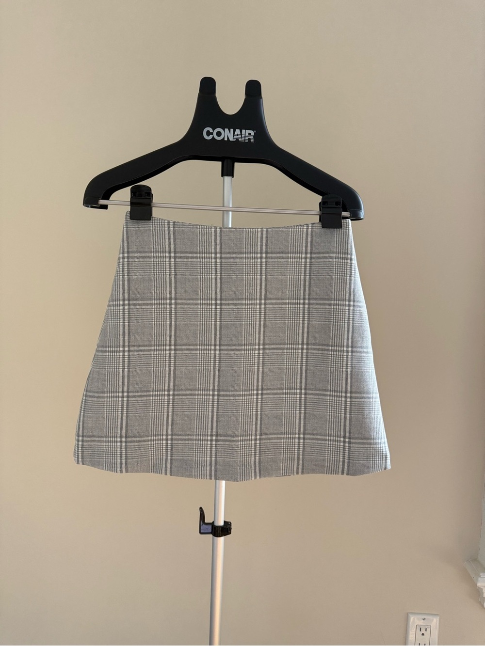 New Wilfred Plaid A-Line Mini Skirt